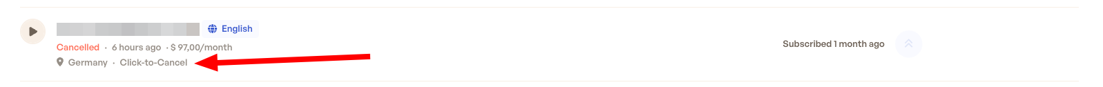 Click to Cancel in the Activity Stream